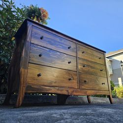 MARVELOUS LargevModern Solid Wood Dresser 6 Drawers 