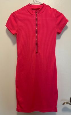 Fitted Hot Pink Dress