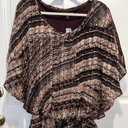 NEW-women’s Plus Size 2X  Blouse is New from Dress Barn - Retail $42