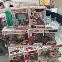 6 Funko Pops Boxes Damaged 