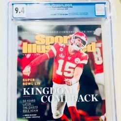 9.4 Graded Patrick Mahomes Sports Illustrated Magazine