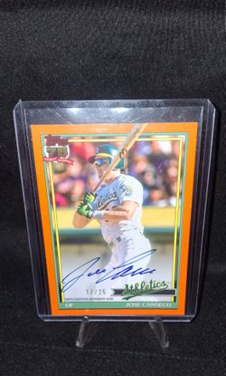 Jose Canseco Topps 75 Certified Auto Card 17/25