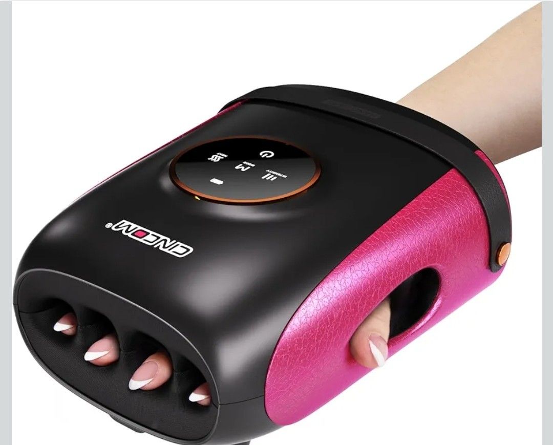Hand Massager with Heat and Compression, Finger and Palm Massage Machine for Pain Relief, Arthritis and Improved Circulation, Gifts for Women, Cordles