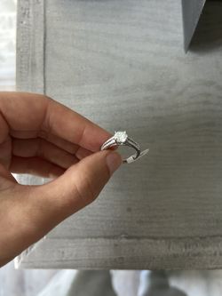 1 Ct Sterling Silver Moissanite Ring