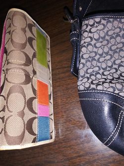 Coach hobo handbag and wallet