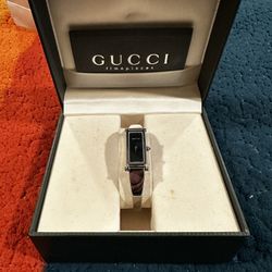 Authentic GUCCI Silver Watch in box