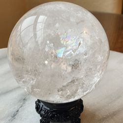 1.3 Lb (571g) Garden Quartz Sphere Quartz Crystal 