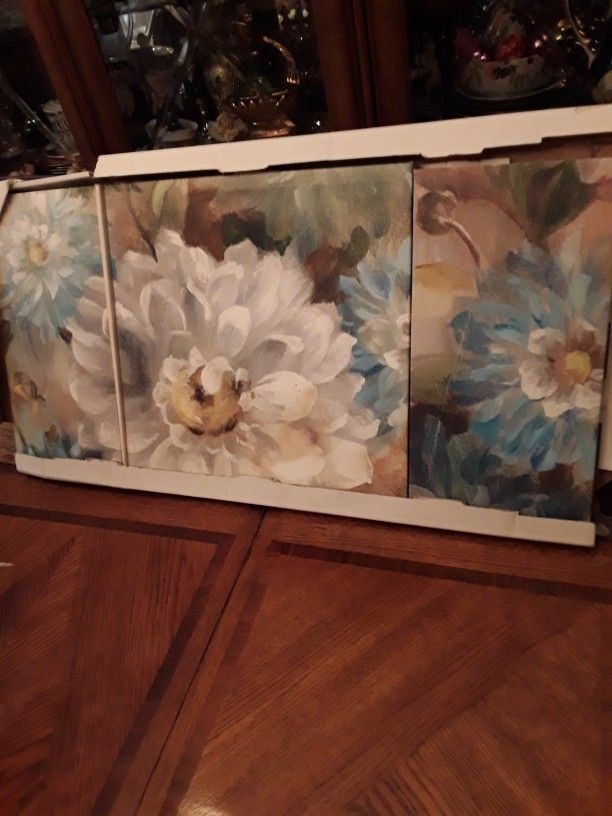 Set Of 3 Canvas Art Decor Brand New