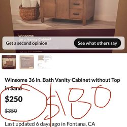 Closed Box 36in Vanity No Top 