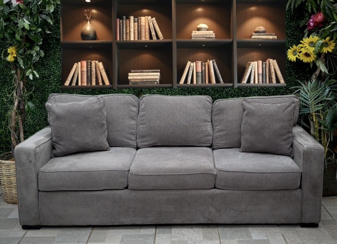 (Free Delivery 🚚) Jonathan Louis Charcoal Gray Couch