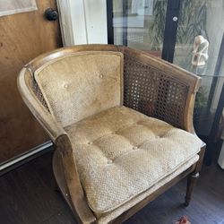 Wooden Yellow Chair