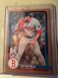 Payton Tolle 2026 Topps Series 2 #41 The Flagship Collection - Gold 11/50 RC