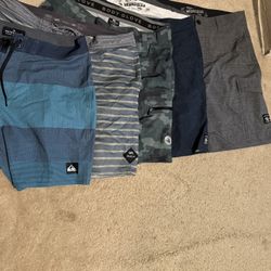 Vans, Quicksilver, RVCA Board Shorts 