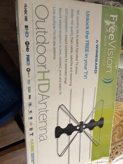 Antena para tv nueva en la caja