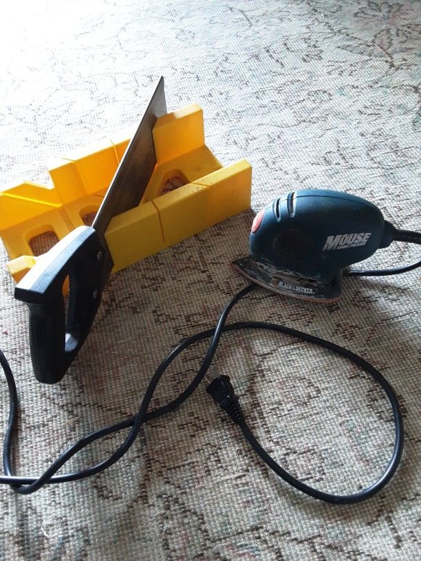 Vintage Mitre Saw And Mouse Sander