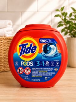 Tide Pods 3-in-1 Laundry Detergent Pacs, 42 Count(12$$)