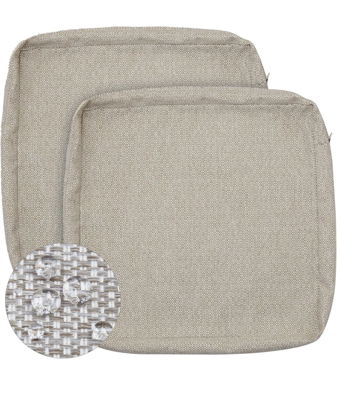 Set 5 Replacement Outdoor Cushion Covers 24x22x4 inch, Patio Seat Cushion (Seat / Back Seat Cushion)