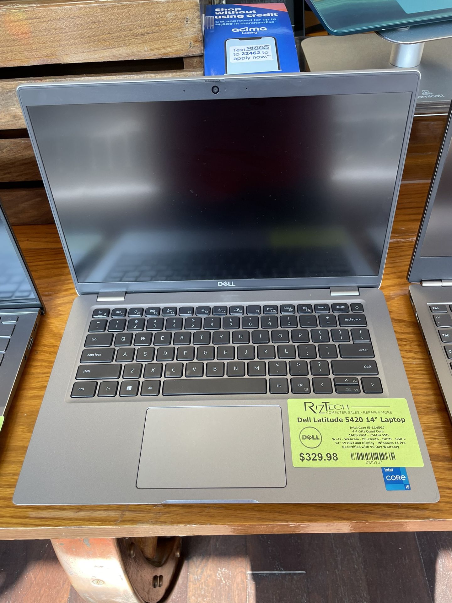 Dell Latitude 5420 14" Laptop Intel Core i5-1145G7 4.4 GHz 4 Core 16GB RAM 256GB SSD Windows 11 Pro