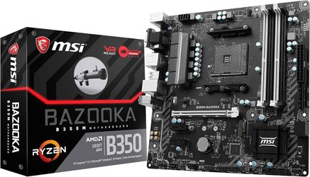 MSI Gaming AMD Ryzen B350 DDR4 VR Ready HDMI USB 3 CFX Micro-ATX Motherboard