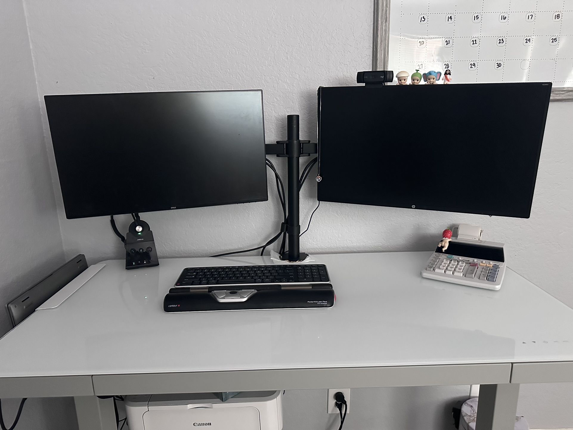 Dual Computer Monitor With Stand