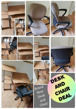Desk and Desk Chair Combo