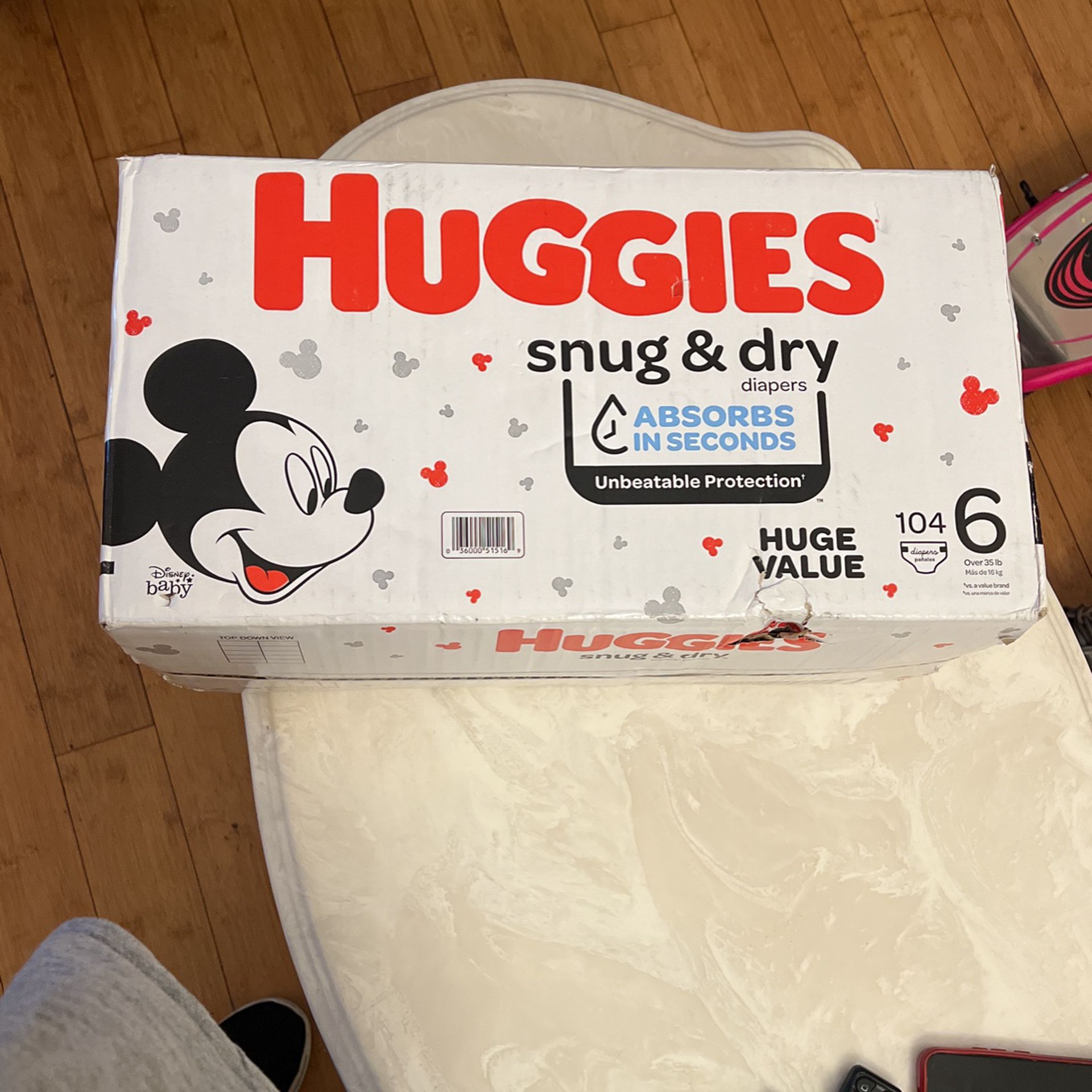 Huggies Mickey Mouse Snug & Dry Diapers 104 #6