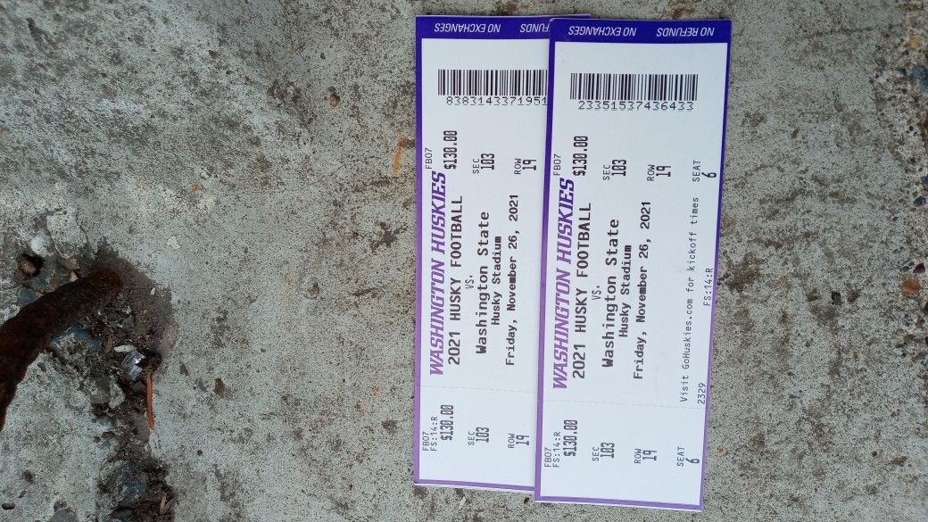 Washington Huskies Vs Oregon/Washington State
