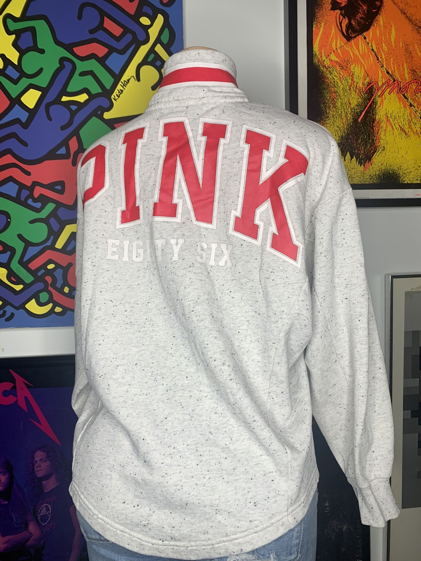 PINK Victoria secret quarter zip sweatshirt