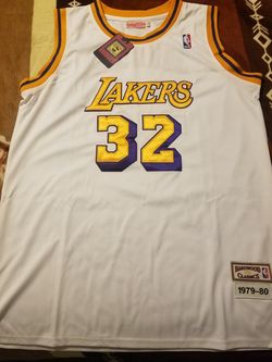 Lakers Magic Johnson jersey.
