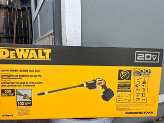 20V MAX 550 PSI 1.0 GPM Cold Water Cordless Battery Power Cleaner with 4 Nozzles (Tool Only)