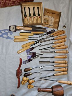Large Lot of Wood Carving Tools