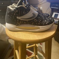 Nike KD 14 Floral, Black And Gold