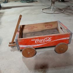 Antique Coca Cola Homemade Cart