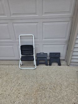 Folding step stools