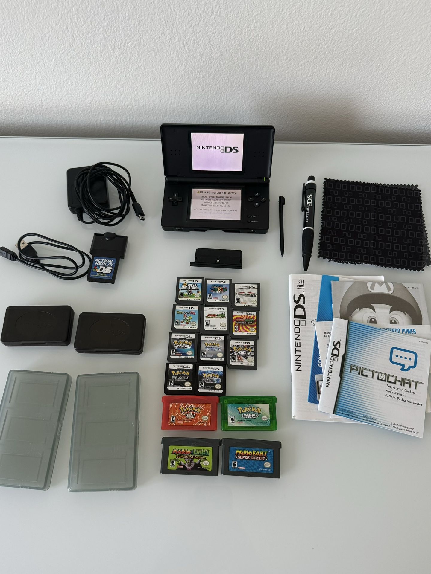 Nintendo DS Lite With Games