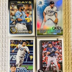 Tampa Bay Rays 180 Card Baseball Lot!