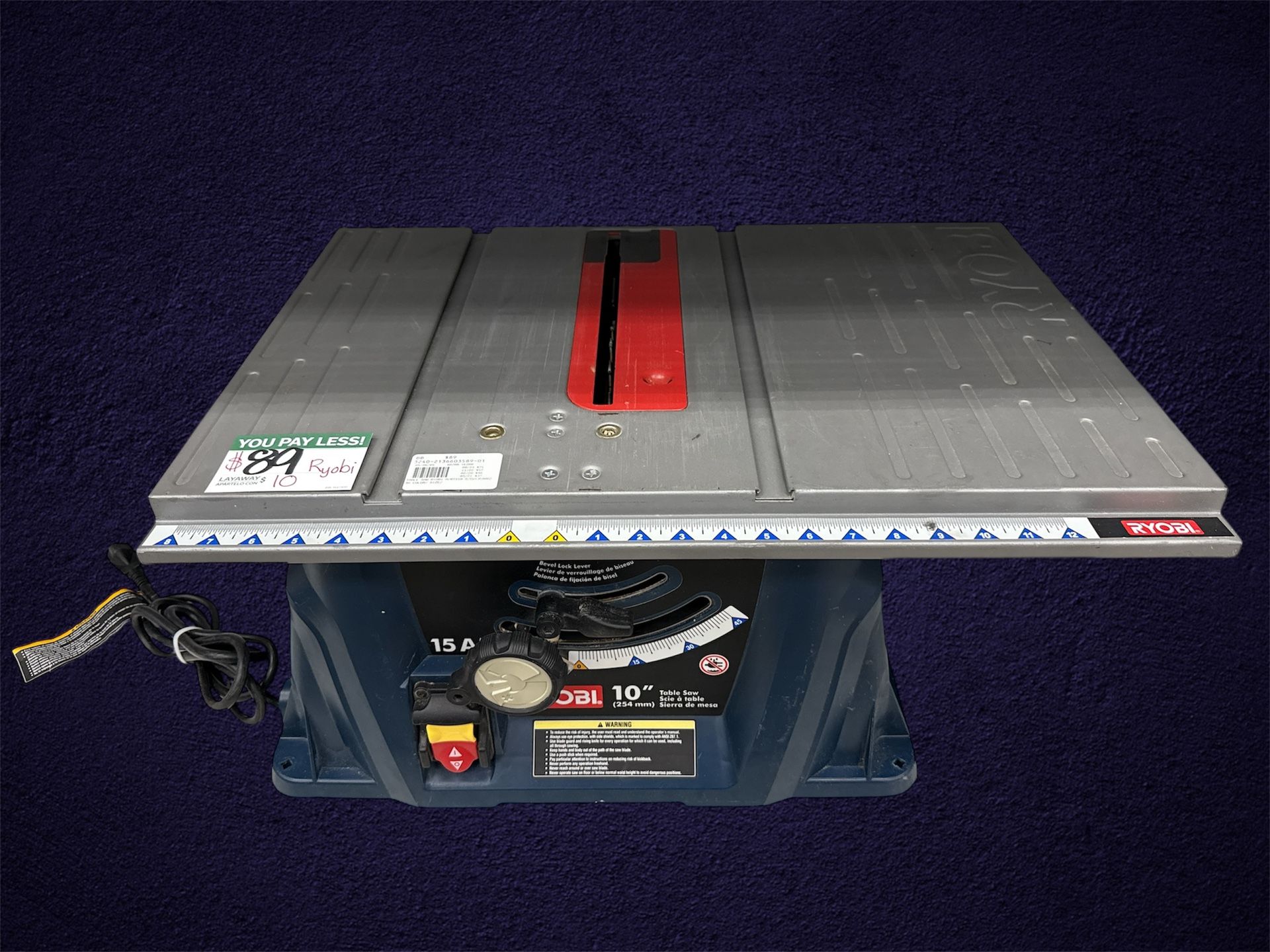 Table Saw Ryobi