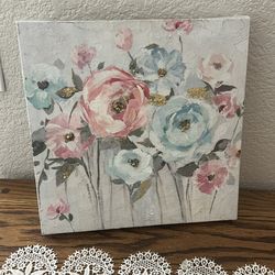 Floral wall canvas