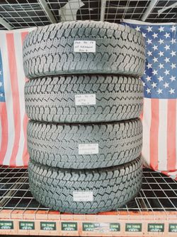 P265/70R17 GOODYEAR WRANGLER ATS 265/70R17 USED TIRES 265 70 17 F150 JEEP TUNDRA TACOMA COLORADO TITAN F250 RAM 265 70 17