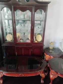 China Hutch End Tables Coffee Table Display Table