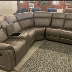 Sectional With 3 Recliners