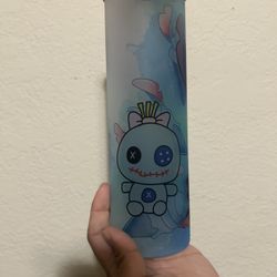 Stitch Skinny Glass Tumbler
