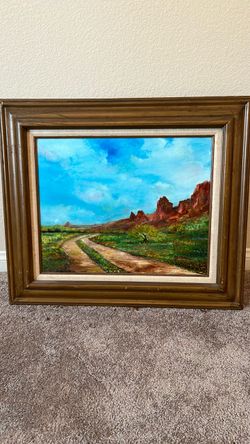 24” x 28” original oil painting with frame