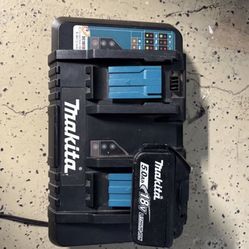 Makita Dc18RD Doble Charger el 5amp 18v Battery 