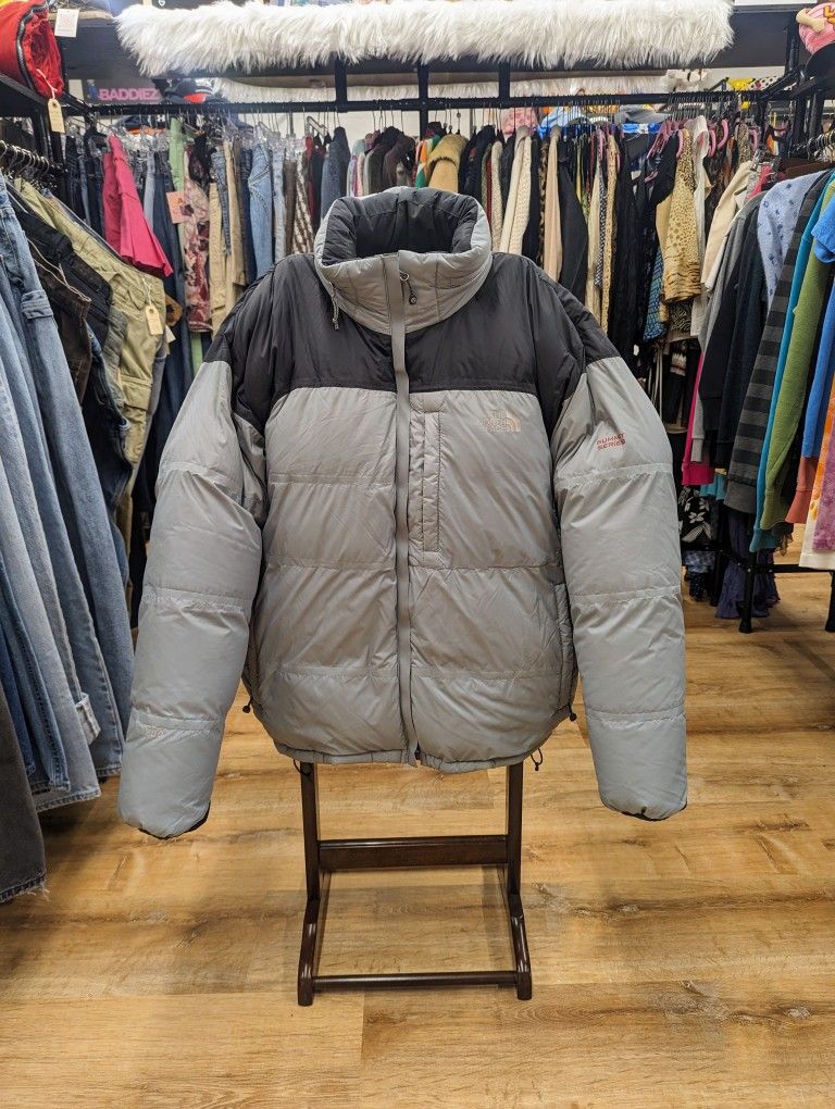 Vintage "The North Face" Gray & Black 700 Summit Series Down Coat