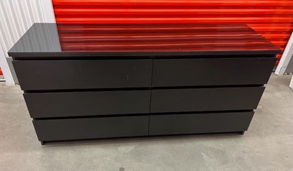 Ikea dresser with glass top