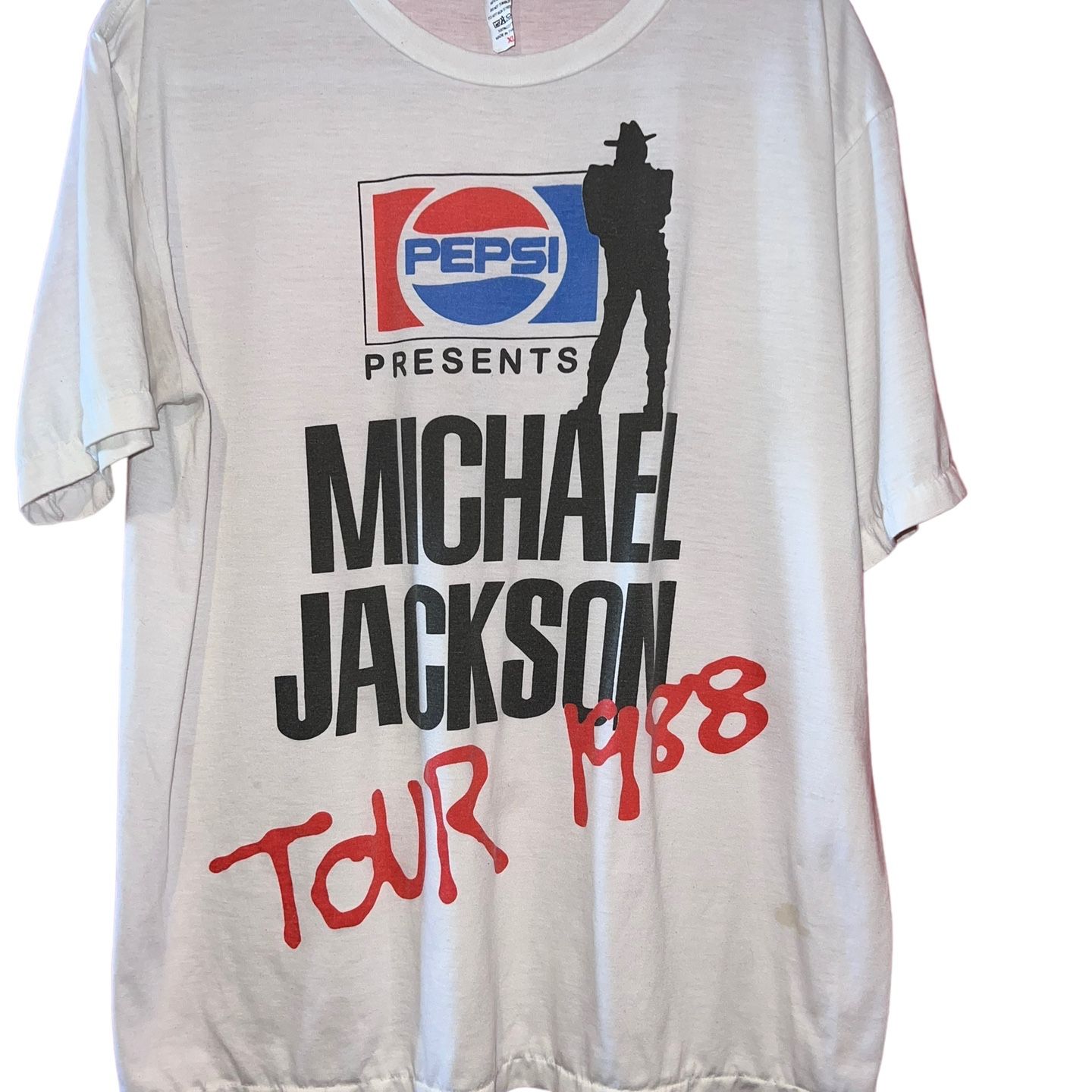 Vintage 1988 Michael Jackson Pepsi your tee rare Authentic concert 