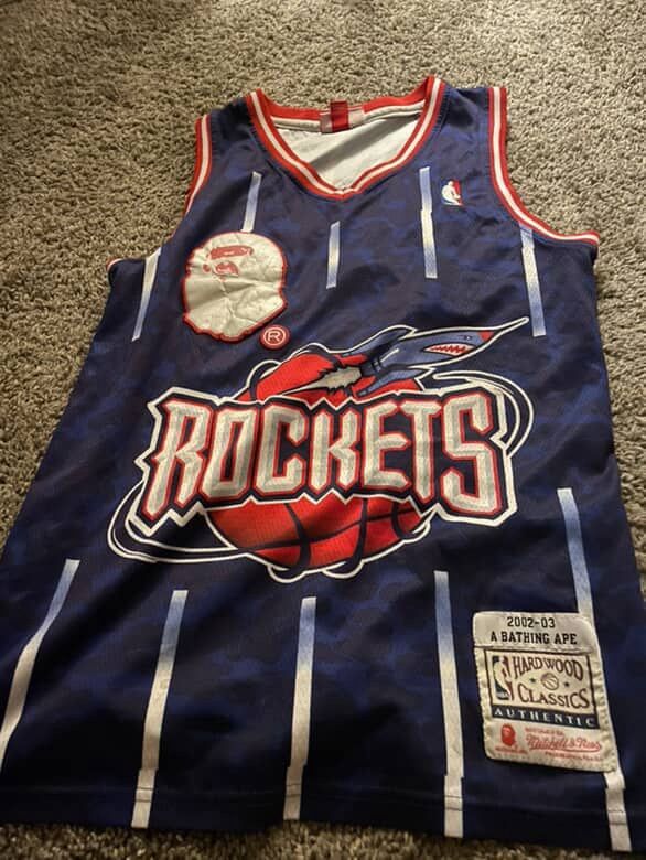 ROCKETS BAPE JERSEY