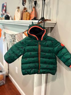 babyGAP Toddler Dinosaur Down Hooded Puffer Jacket - Size 18-24 Months