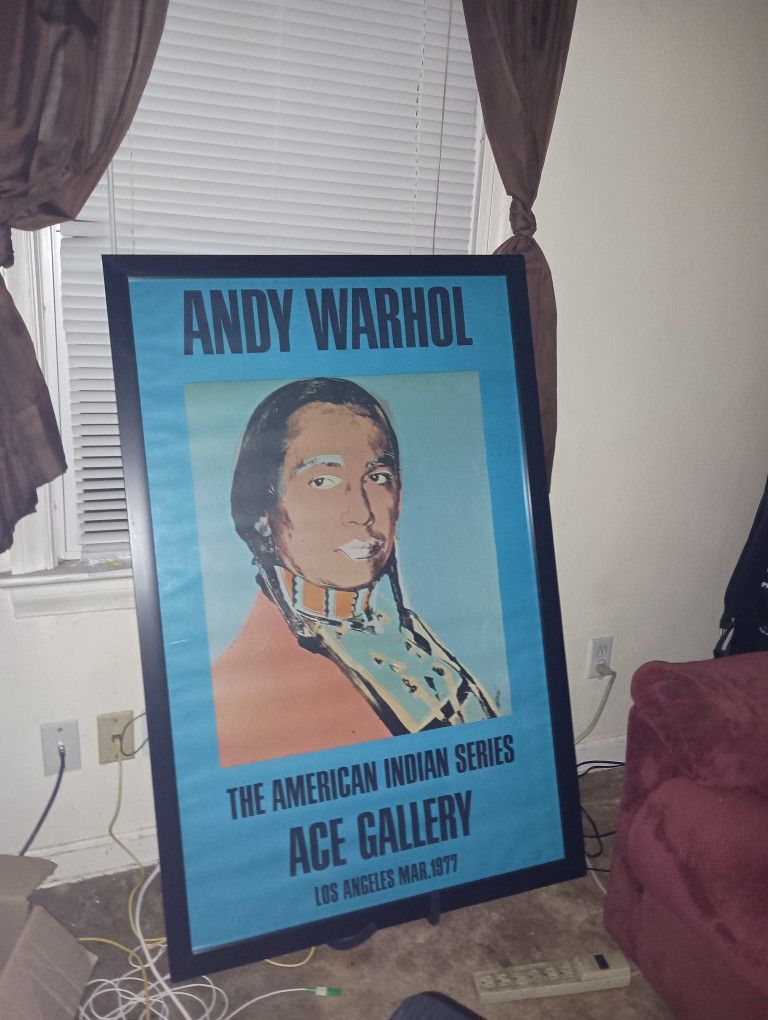 Original Warhol 1977 Poster From ACE GALLERIES With C.O.A. PAPERWORK  ESTATE SALE "REDUCED PRICE" INVESTMENT QUALITY WARHOL